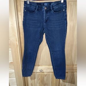 J.JILL Denim Soft Ultra Stretch Blue Jeans Size 8 Petite Jegging Dark Wash